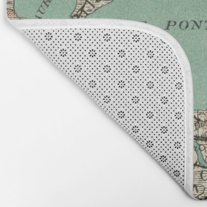 Vintage Map of Lake Pontchartrain (1887) Bath Mat Gallery Image 2