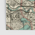Vintage Map of Lake Pontchartrain (1887) Poster Gallery Image 3
