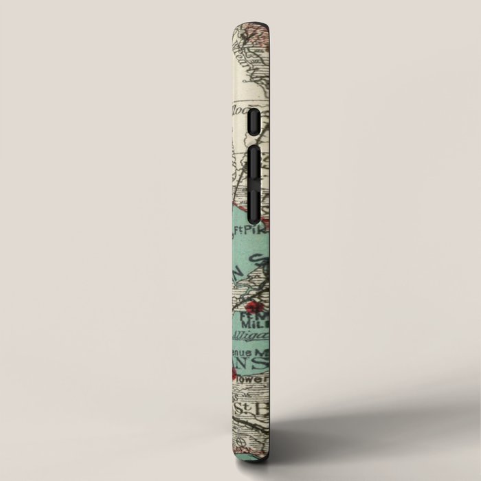 Vintage Map of Lake Pontchartrain (1887) iPhone Case Gallery Image 2