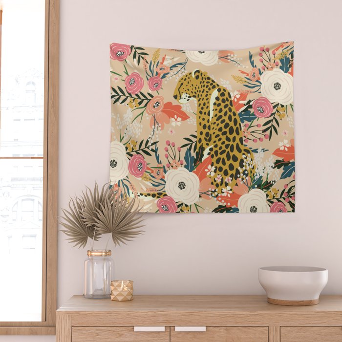 Simba Cheetah Prints Wall Tapestry Gallery Image 2