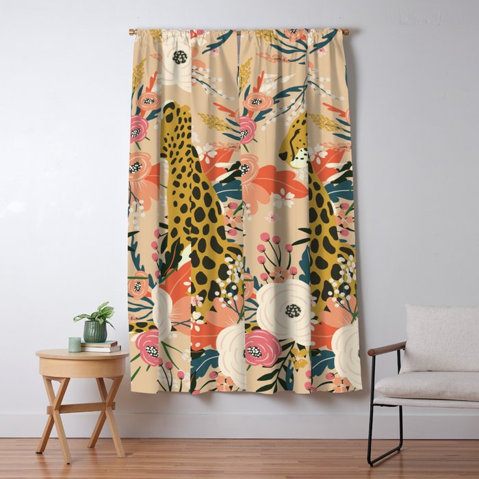 Simba Cheetah Prints Window Curtain Gallery Image 5