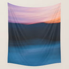 Mountain Sunset Abstract Wall Tapestry Gallery Image 4
