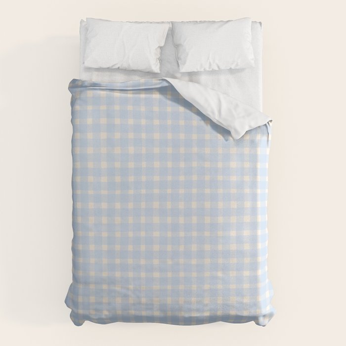 Blue White Gingham Check Duvet Cover Gallery Image 6