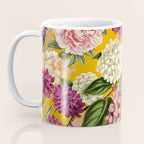 Yellow Happy Floral Pattern, Modernism Coffee Mug Gallery Image 3