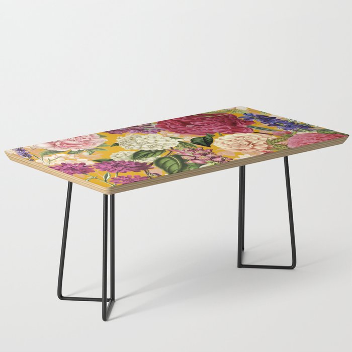 Yellow Happy Floral Pattern, Modernism Coffee Table Gallery Image 1