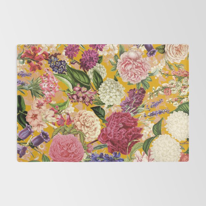 Yellow Happy Floral Pattern, Modernism Rug Gallery Image 2