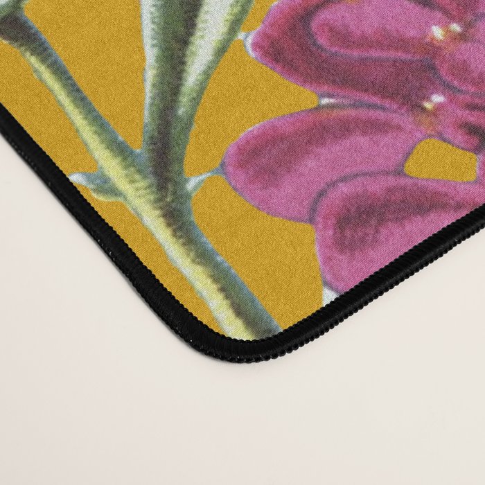 Yellow Happy Floral Pattern, Modernism Desk Mat Gallery Image 4
