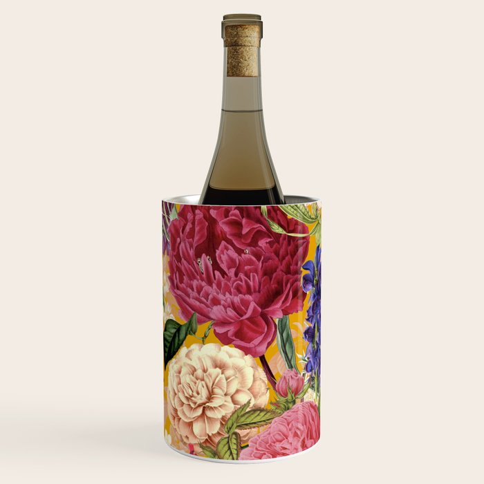 Yellow Happy Floral Pattern, Modernism Wine Chiller Gallery Image 3