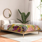 Yellow Happy Floral Pattern, Modernism Comforter Gallery Image 2