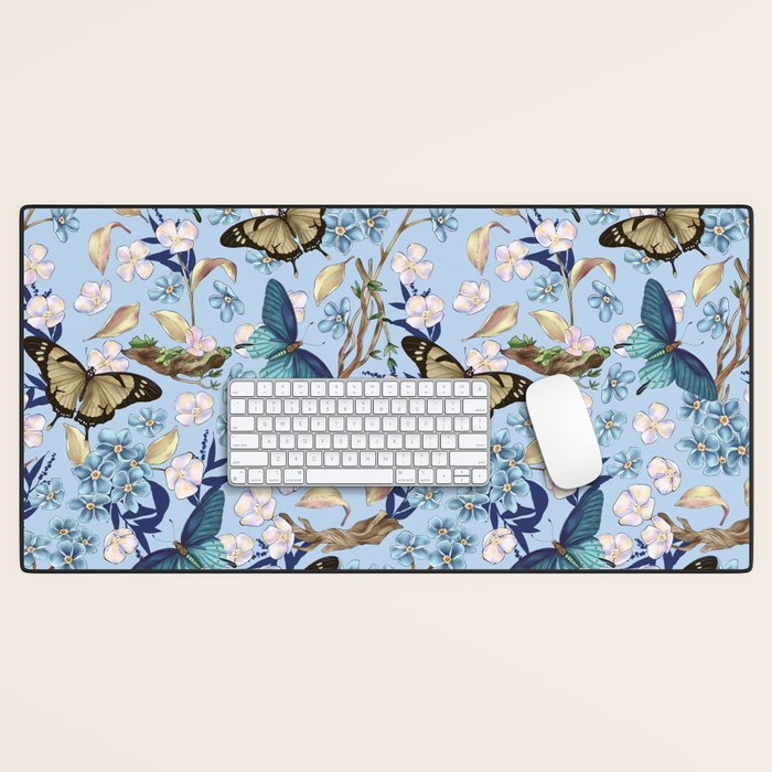 Springtime Flutter Bliss Desk Mat Gallery Image 1