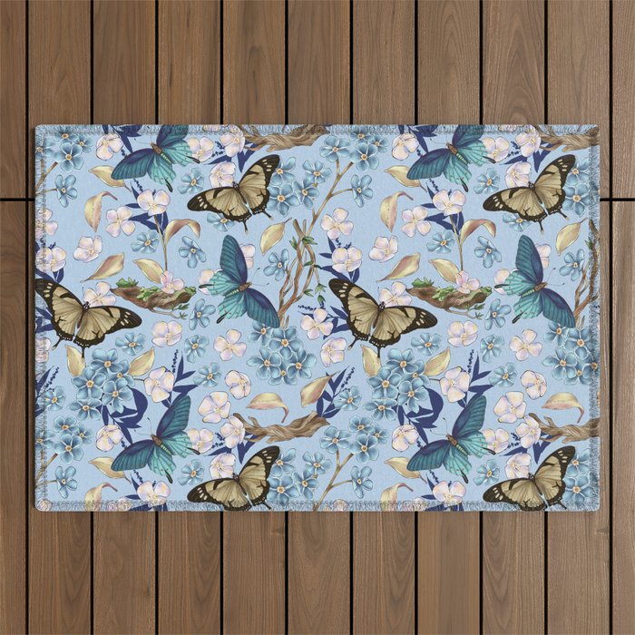 Springtime Flutter Bliss Outdoor Rug Gallery Image 1