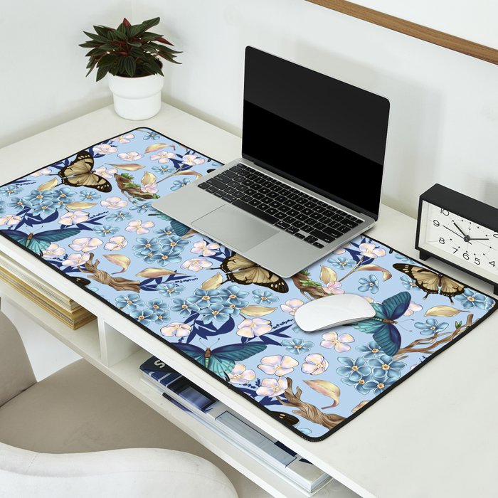 Springtime Flutter Bliss Desk Mat Gallery Image 2