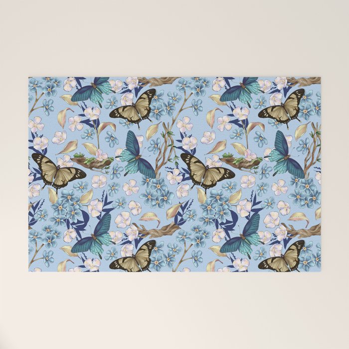 Springtime Flutter Bliss Welcome Mat Gallery Image 1
