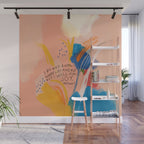 Find Joy. The Abstract Colorful Florals Wall Mural Gallery Image 1