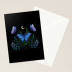 Blue Morpho Butterfly Stationery Card Gallery Image 2