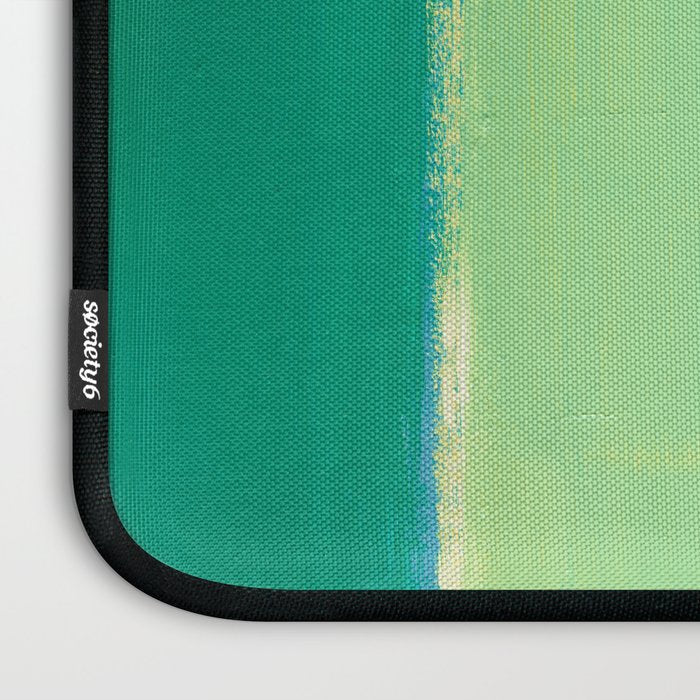 Peacock and Magenta Stripe Art Laptop Sleeve Gallery Image 3