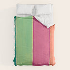 Peacock and Magenta Stripe Art Comforter Gallery Image 6
