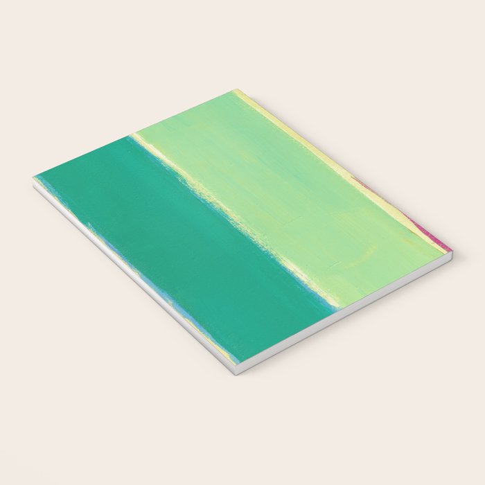 Peacock and Magenta Stripe Art Notebook Gallery Image 3