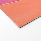 Peacock and Magenta Stripe Art Welcome Mat Gallery Image 2