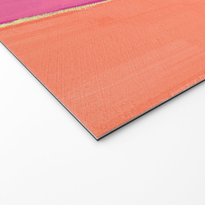 Peacock and Magenta Stripe Art Welcome Mat Gallery Image 2