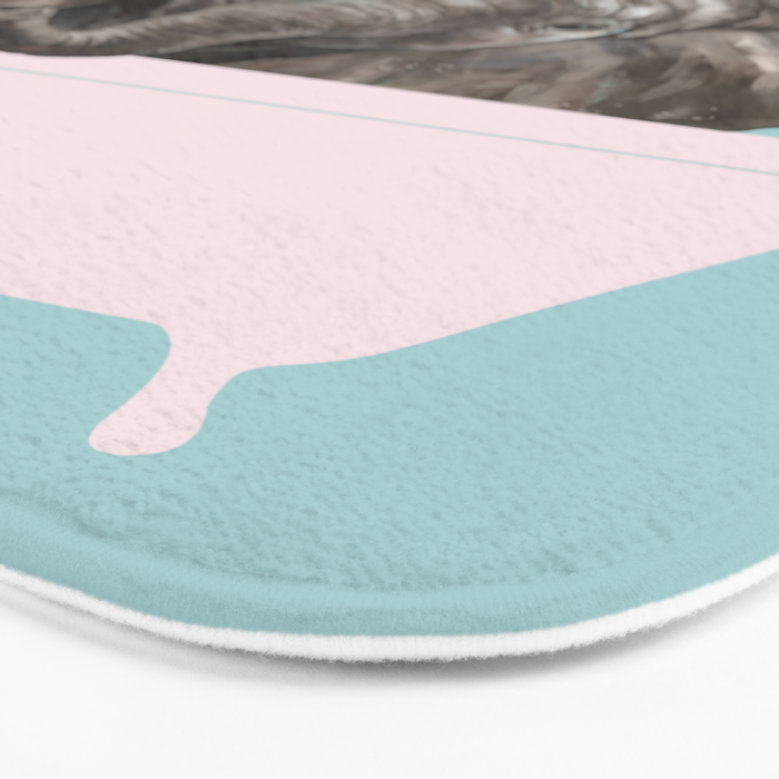 Baby Elephant in Bathtub Bath Mat Gallery Image 3