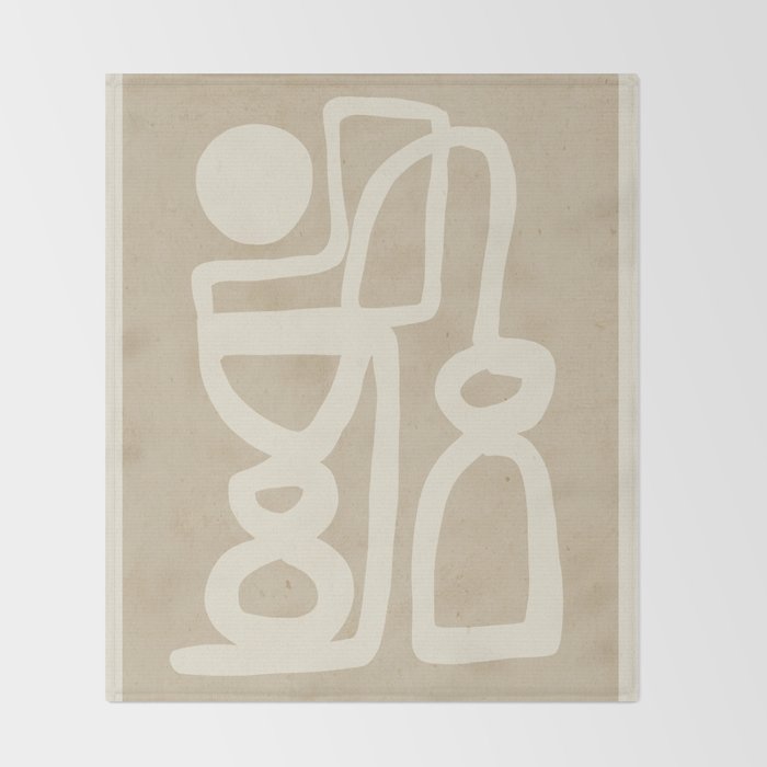 Abstract Minimal Shapes 78 Throw Blanket Gallery Image 2