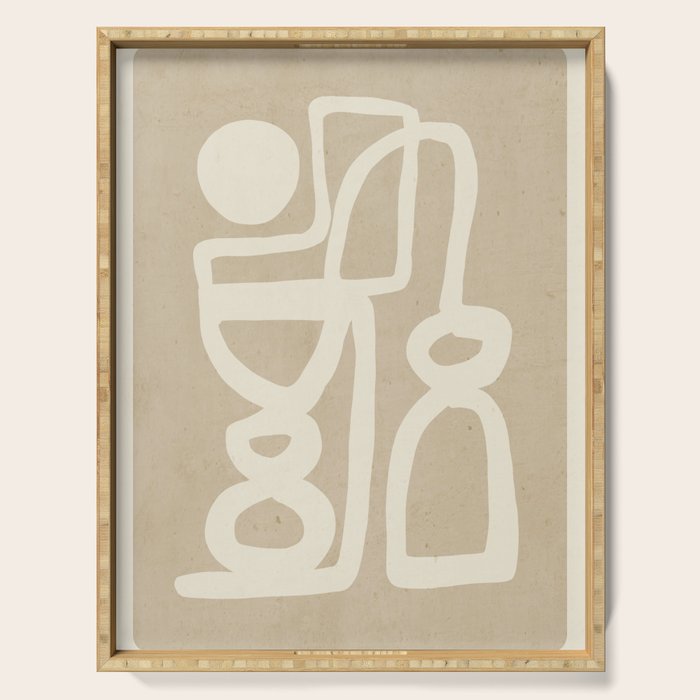 Abstract Minimal Shapes 78 Serving Tray Gallery Image 1