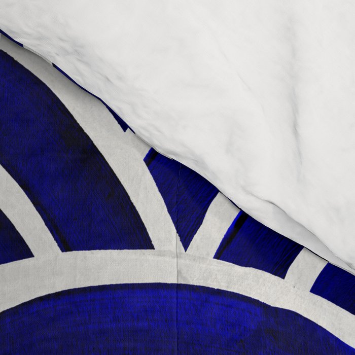 Japanese Seigaiha Wave - Navy Palette Comforter Gallery Image 4
