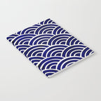 Japanese Seigaiha Wave - Navy Palette Notebook Gallery Image 2