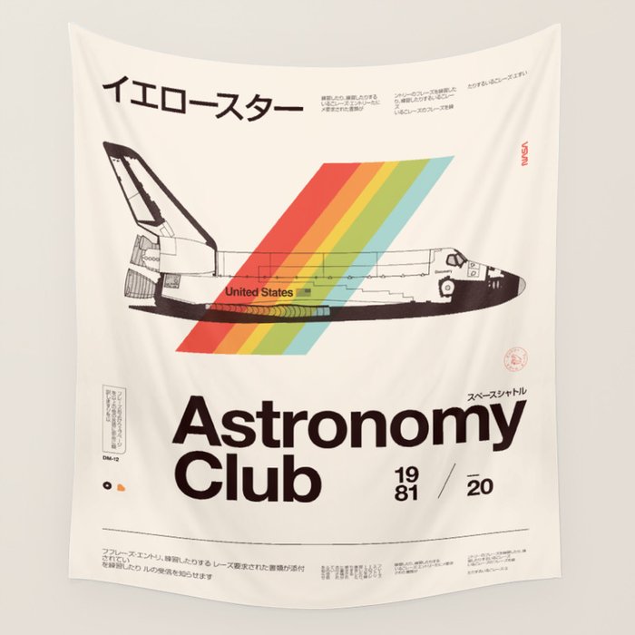 Astronomy Club Wall Tapestry Gallery Image 1