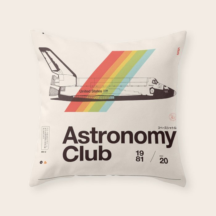 Astronomy Club Throw Pillow Gallery Image 6
