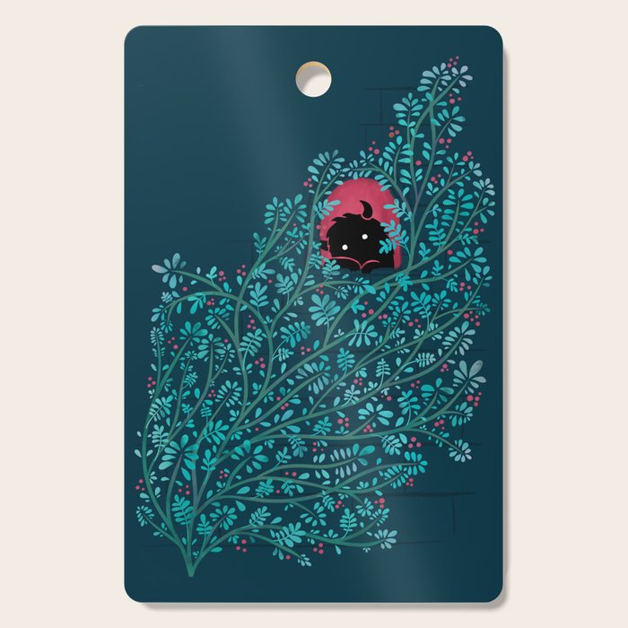 Introvert (Monster in the Window) Cutting Board Gallery Image 1