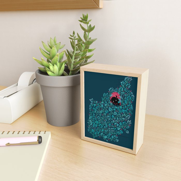 Introvert (Monster in the Window) Mini Art Print Gallery Image 2