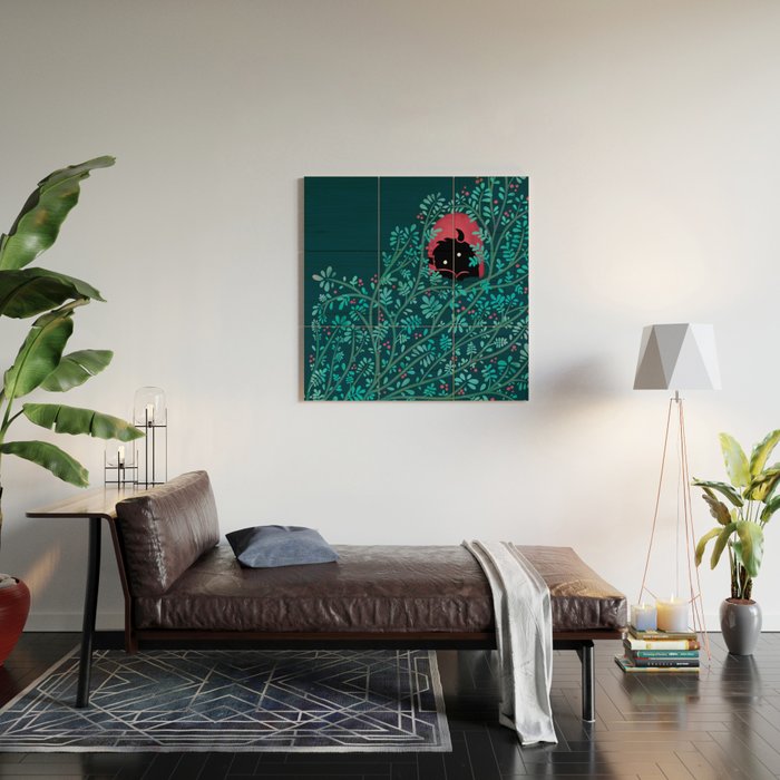 Introvert (Monster in the Window) Wood Wall Art Gallery Image 2