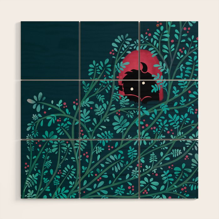 Introvert (Monster in the Window) Wood Wall Art Gallery Image 1