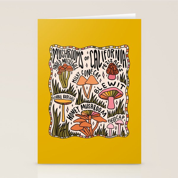 Mushrooms of California Stationery Card Gallery Image 2