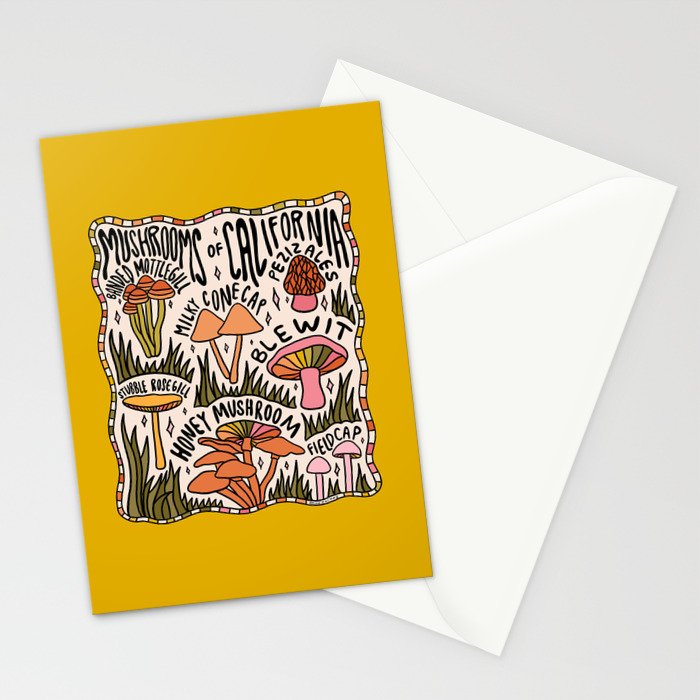 Mushrooms of California Stationery Card Gallery Image 2
