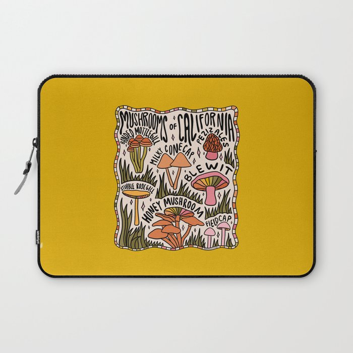 Mushrooms of California Laptop Sleeve Gallery Image 1