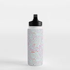 Winter Berries & Pine Branches in Teal & Pink Water Bottle Gallery Image 3