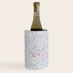 Winter Berries & Pine Branches in Teal & Pink Wine Chiller Gallery Image 2