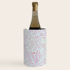 Winter Berries & Pine Branches in Teal & Pink Wine Chiller Gallery Image 1
