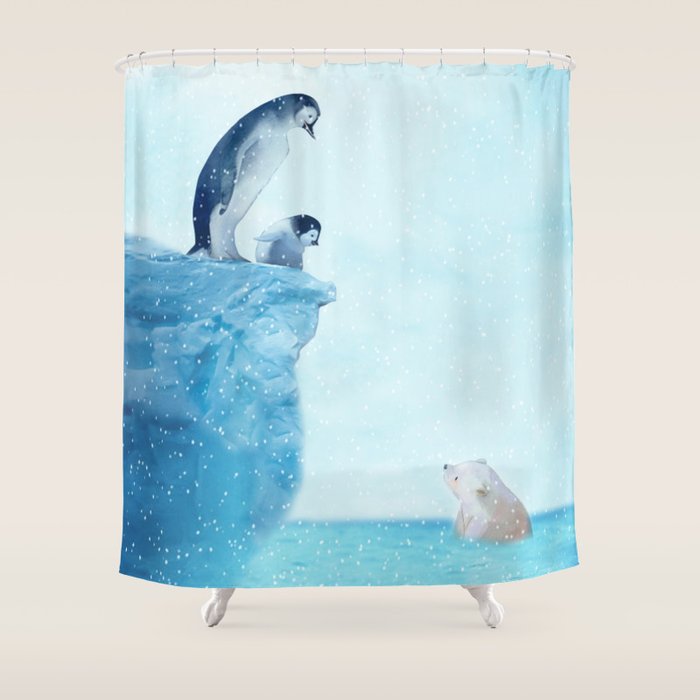 Penguins Shower Curtain Gallery Image 1