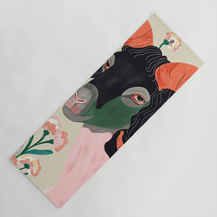 Floral Ram Yoga Mat Gallery Image 1