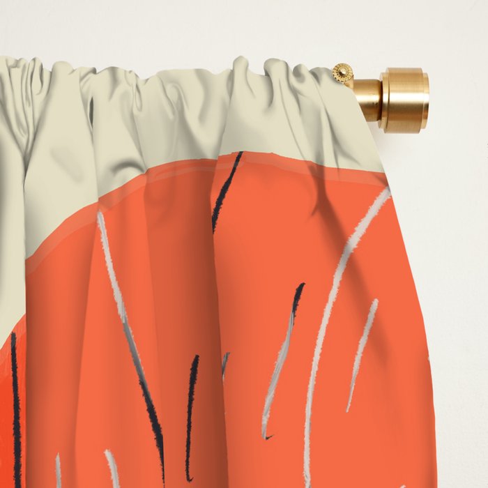 Floral Ram Window Curtain Gallery Image 2