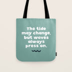Waves Press On Tote Bag Gallery Image 1