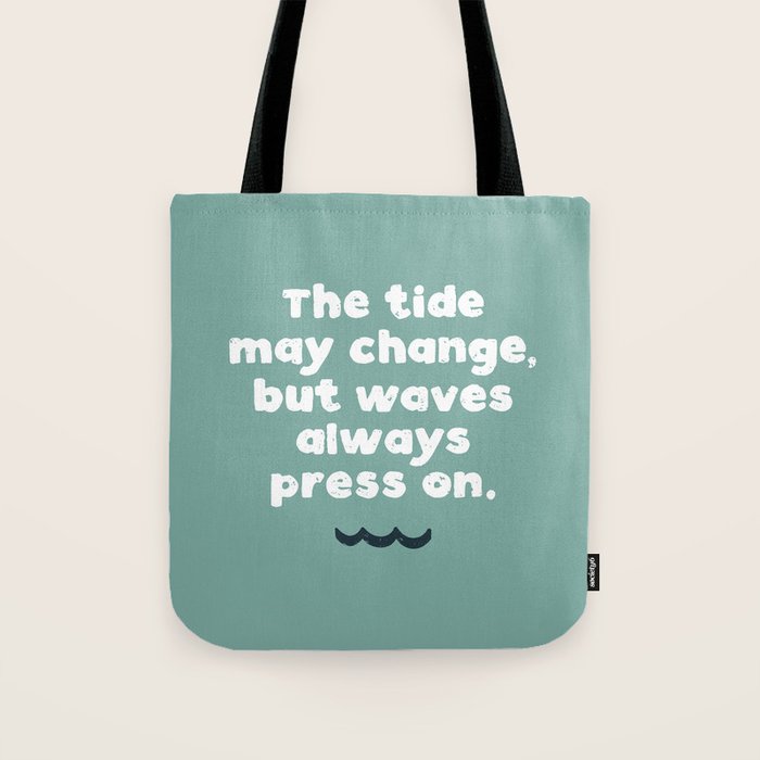 Waves Press On Tote Bag Gallery Image 1