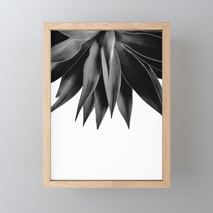 Agave fringe - noir Mini Art Print Gallery Image 1