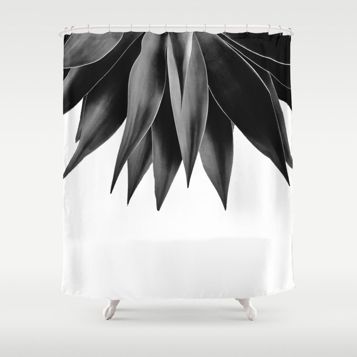Agave fringe - noir Shower Curtain Gallery Image 1