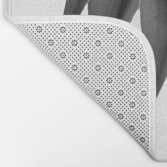 Agave fringe - noir Bath Mat Gallery Image 2