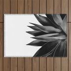 Agave fringe - noir Outdoor Rug Gallery Image 1